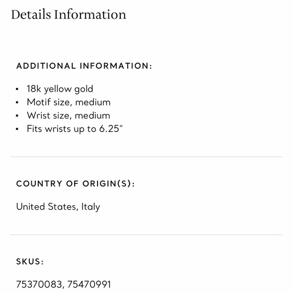 Tiffany & Co. Gold Curved Bar bracelet with Blue Pouch - Picture 3 of 5